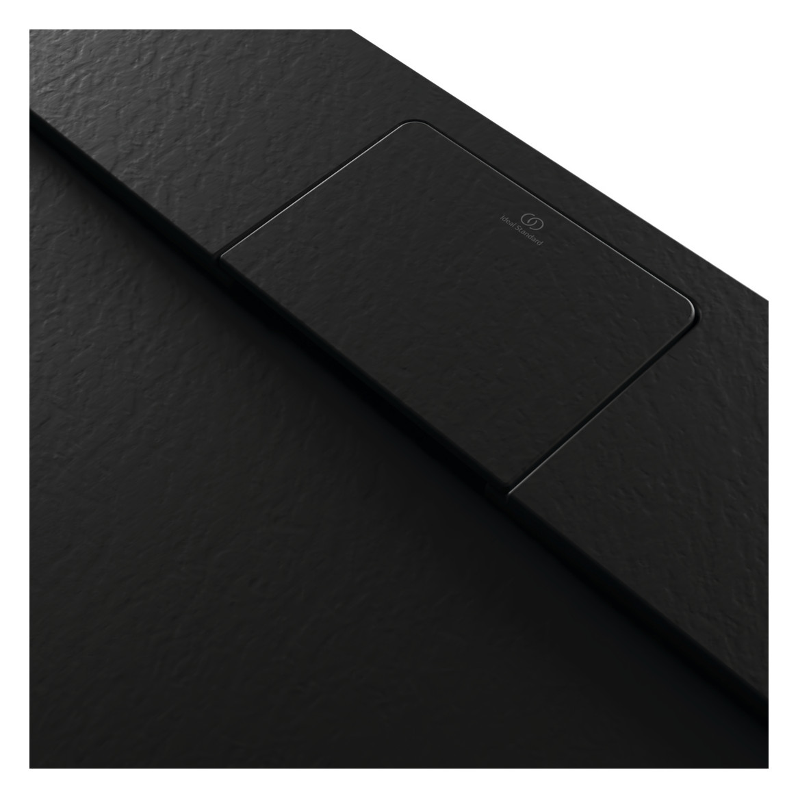 Ideal-Standard Rechteck-Brausewanne Ultra Flat S i.life 100 x 90 x 3 cm, Schiefer, Aufbauhöhe 30mm
