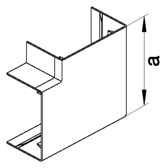 Flachwinkel LF-K HFT 110x60mm Kst unbeh ver-ws RAL9016 hfr