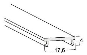 Abblendung tra sym direkt Kst transp 1000x17,6x4mm