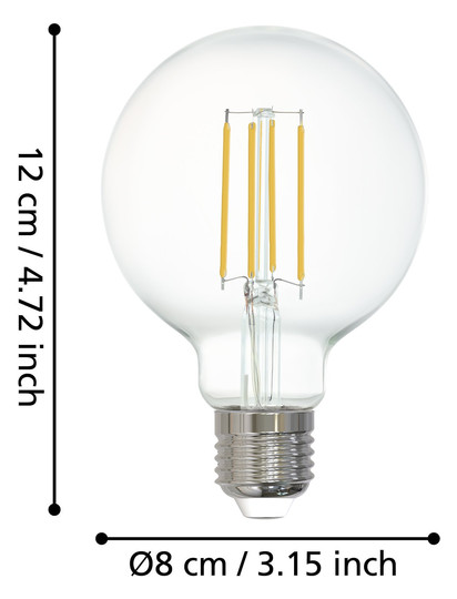 EGLO Leuchtmittel klar E27 1X6W    12228 