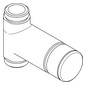 AR Durchgangsventil, F3, hydraulisch, o. Mischung, Aufputz, 2xG3/4B