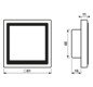Bedienelement KNX UP Kst aws UP Manuelle Sollwertverstellung Status-LED