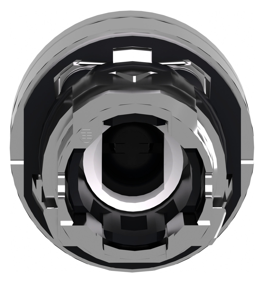 Drucktaster Front 1f ws bel.b Ø22,5mm rnd Geeignet für Beleuchtung IP66