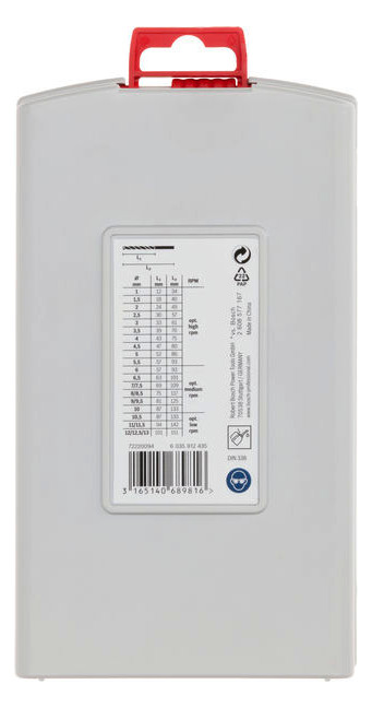 Bohrerset 25tlg Ø1-13mm HSS-G Box KstBox