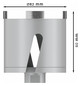 Diamant-Bohrkrone Ø82x60mm Innengew M16