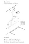 Wandesse 590mm sw A 60dB 430cbm/h Ø150mm LED 3st Uml T325mm