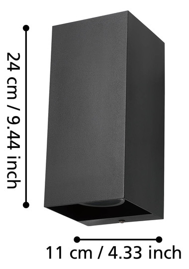 EGLO Außen Wandleuchte/2 GU10     900189 