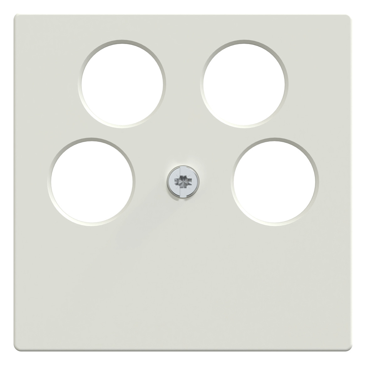 Zentralplatte Sat/TV/Radi System M polws 4f Schraubbef