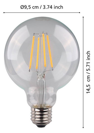 EGLO Leuchtmittel E27-LED G95 7W  110181 