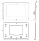 Melde/Bedientableau UP KNX sw Farbe Touch USB