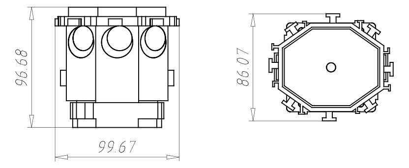 Verbindungsdose Beton Kst IP3X Ger/VerbDose/kast