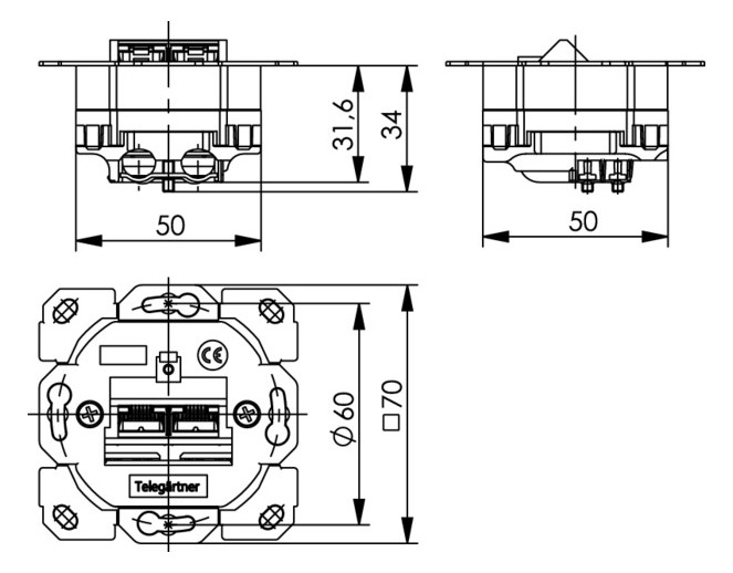 100022956 AMJ45 8/8 UP/0 Cat.6A ISO - UNI ELEKTRO Online-Shop