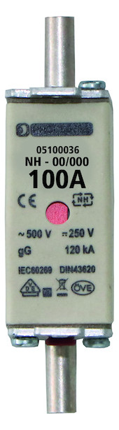 NH 00-100 - Sicherung 100A 500V :: Sicherungen :: Verbrauchsmaterial ::  Elektro Baubedarf :: Pasinelli