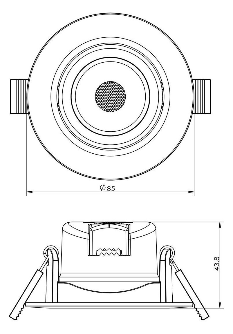565338 Deckeneinbauleuchte 6,5 W 3.000K - UNI ELEKTRO Online-Shop 