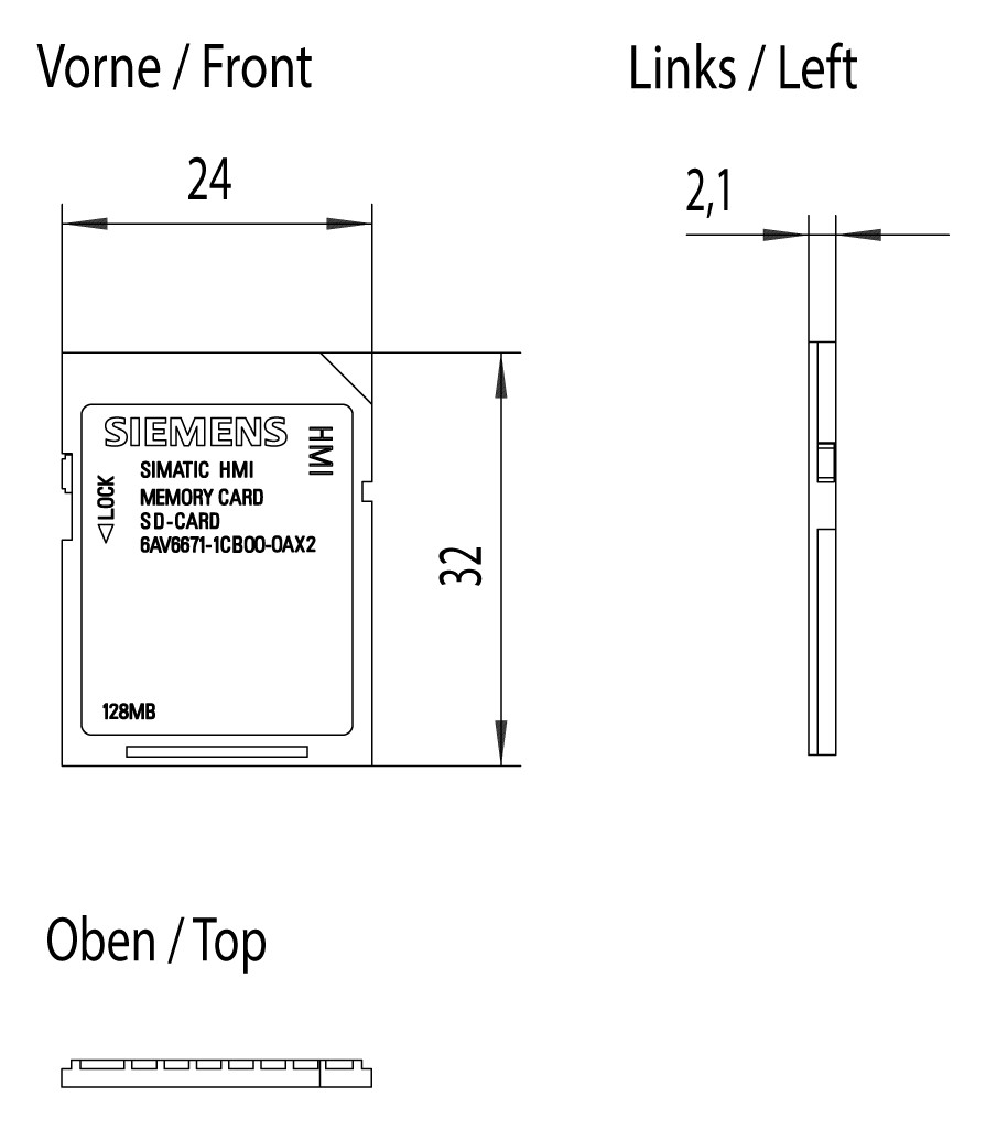 6AV6671-1CB00-0AX2 MMC Card 128Mbyte für - UNI ELEKTRO Online-Shop