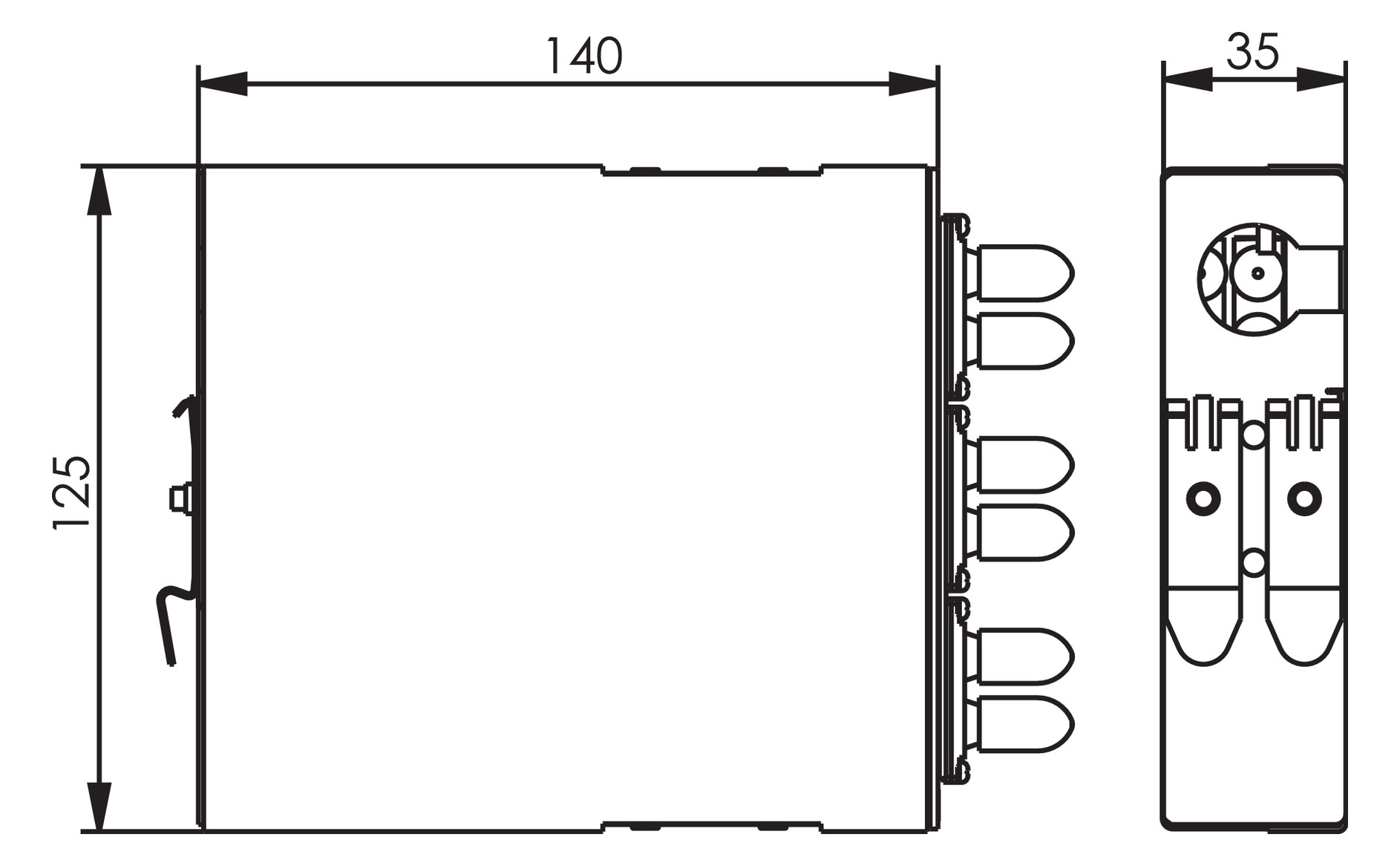 100022798 TS-Verteiler mit 6xSTD, MM - UNI ELEKTRO Online-Shop