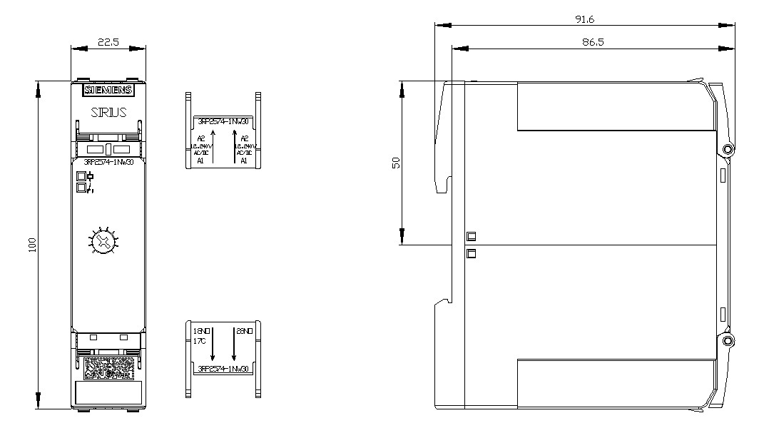 3RP2574-1NW30 Zeitrelais, Stern-Dreieck, - UNI ELEKTRO Online-Shop 