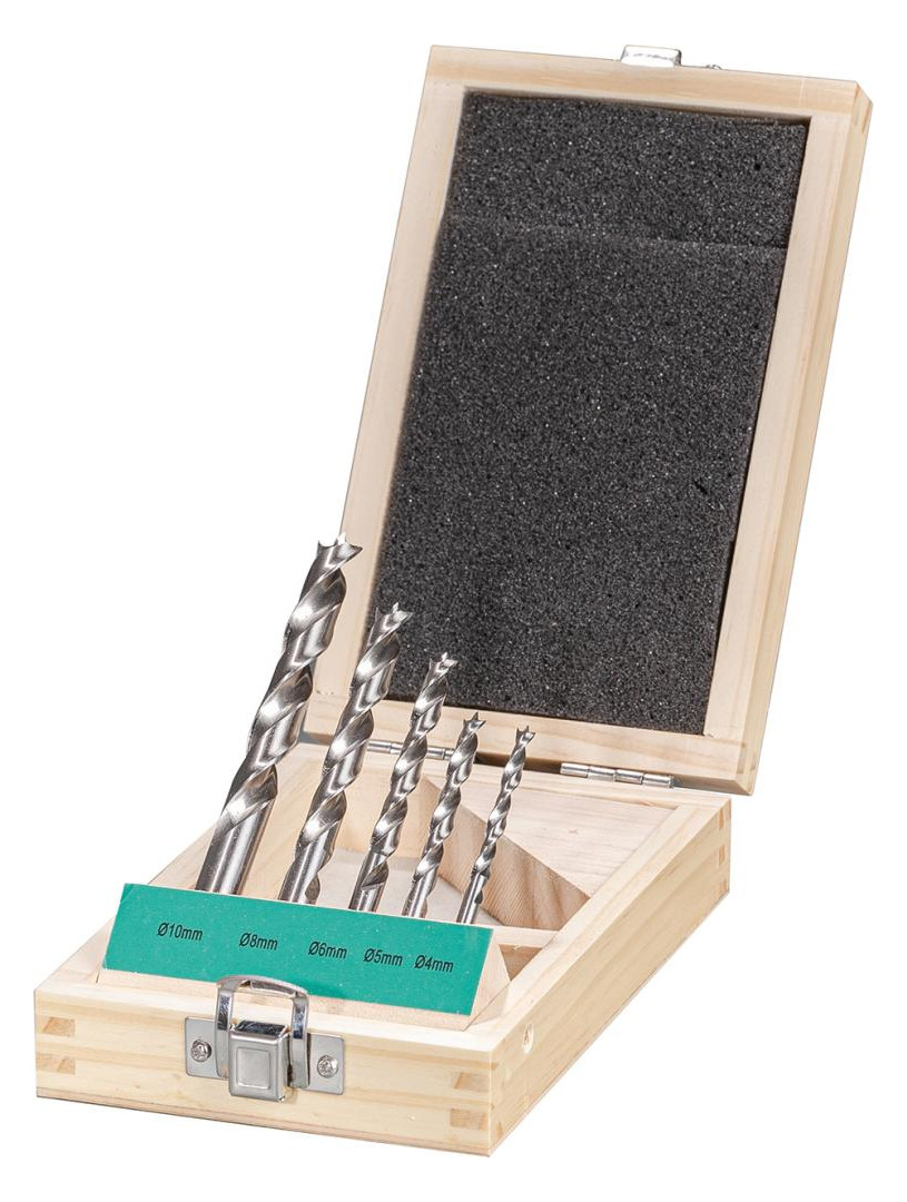 Bild Holzspiralbohrer Satz HSS 5-tlg. FORTIS 4,5,6,8,10 mm-0