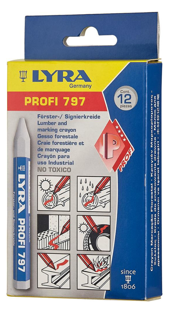 Bild Förster- und und Signierkreide 797 weiß a12Stück LYRA-1