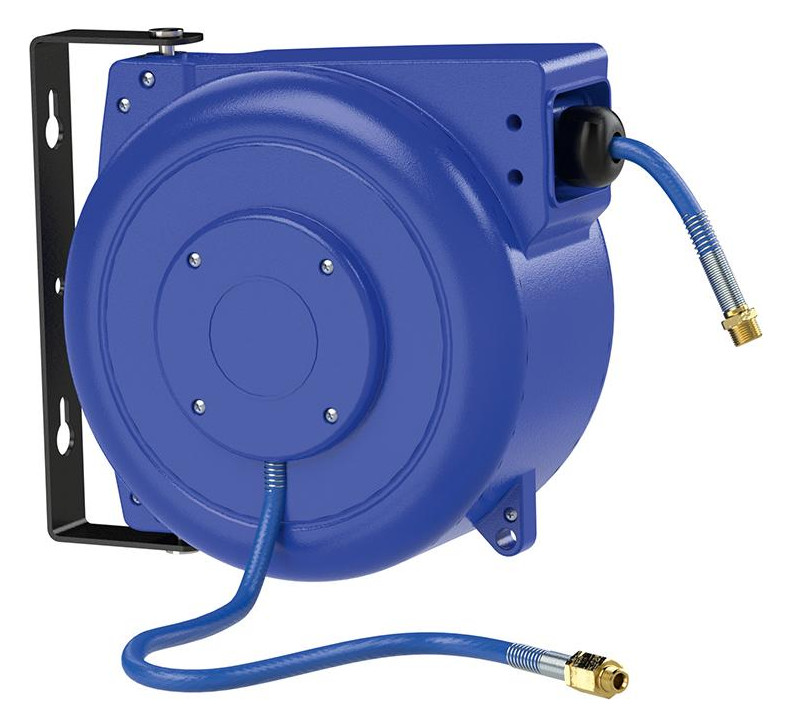 Bild Schlauchaufroller PP, Druckluft/Wasser, inkl 15m PVC-Schl Ø6,5mm, AG R1/4"", RIE - RIEGLER-0