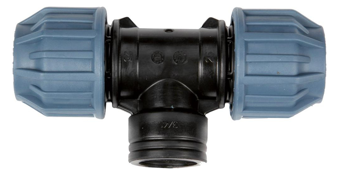 Bild PP-T-Rohr-Verschrauung IG 19mm(3/4"") fü r 25mm Rohr - n.a.-0