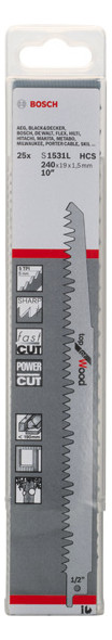 Bild Säbelsägeblatt S 1531 L Bosch VE à 25 Stück Top for Wood-1
