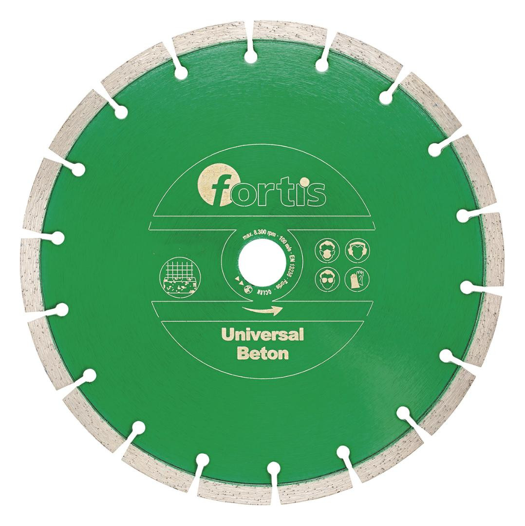 Bild Diamant-Trennscheibe Universal Beton Ø 125 mm gesintert 10 mm Bohrung 22,2 mm FO - fortis-0