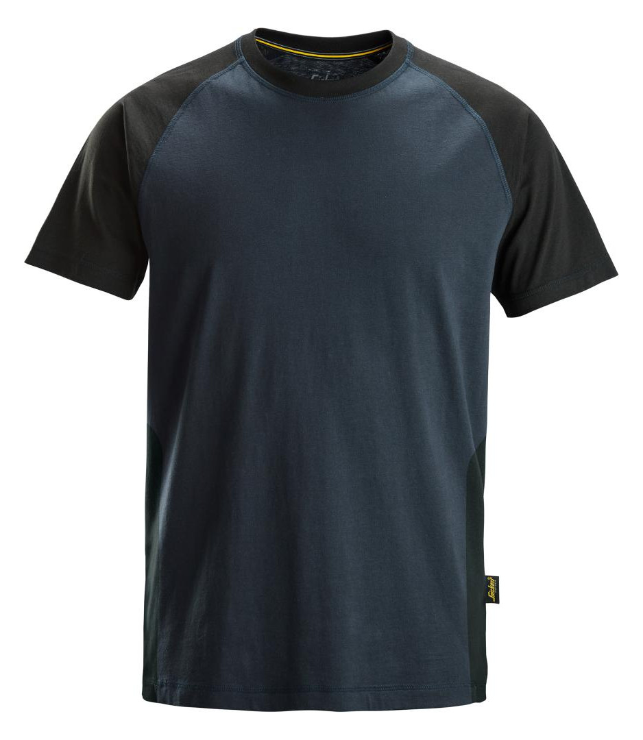 Bild 2-Farben T-Shirt M, navy-schw Snickers S nickers - SNICKERS WORKWEAR-0