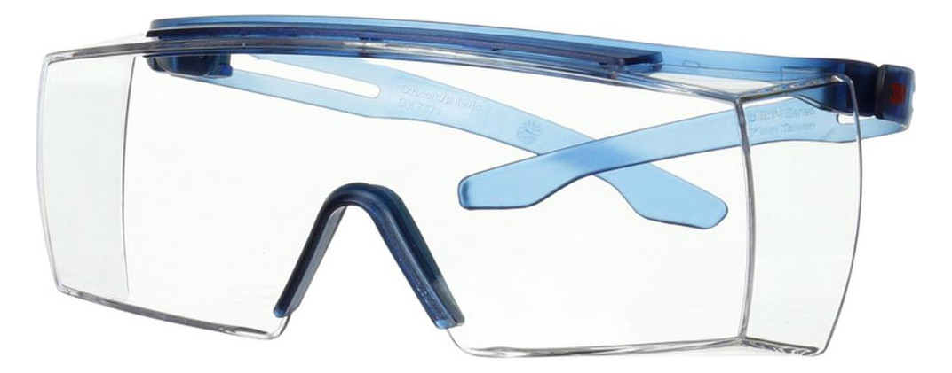 Bild Überbriller SecureFit 3700,blauer Bügel, klare Scheibe 3M - 3M SECUREFIT-0