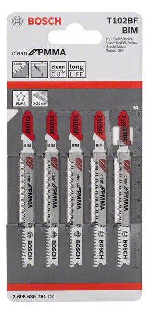 Bild Stichsägeblatt a 5 Stück T 102 BF Bosch-1