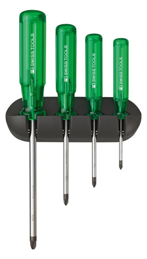 Bild Schraubendreher-Satz 4-teilig PZ im Wand halter Classic PB Swiss Tools-0