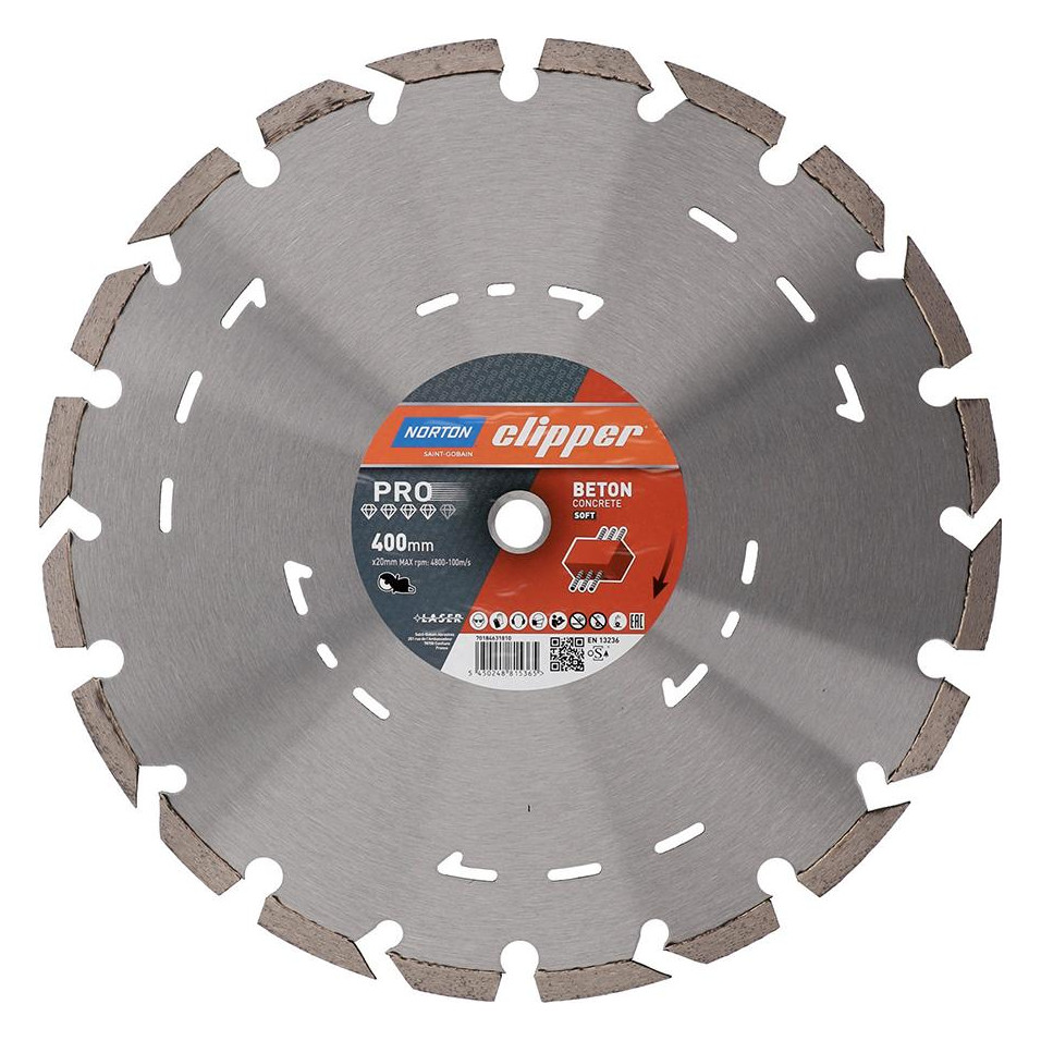 Bild Diamantscheibe Pro Beton Soft II Ø400x20 mm - Norton-0