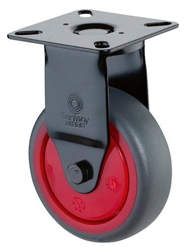 Bild Bockrolle A810.A85.03 Ø 75mm,B 25mm,60kg mit Anschraubplatte,grau - n.a.-0