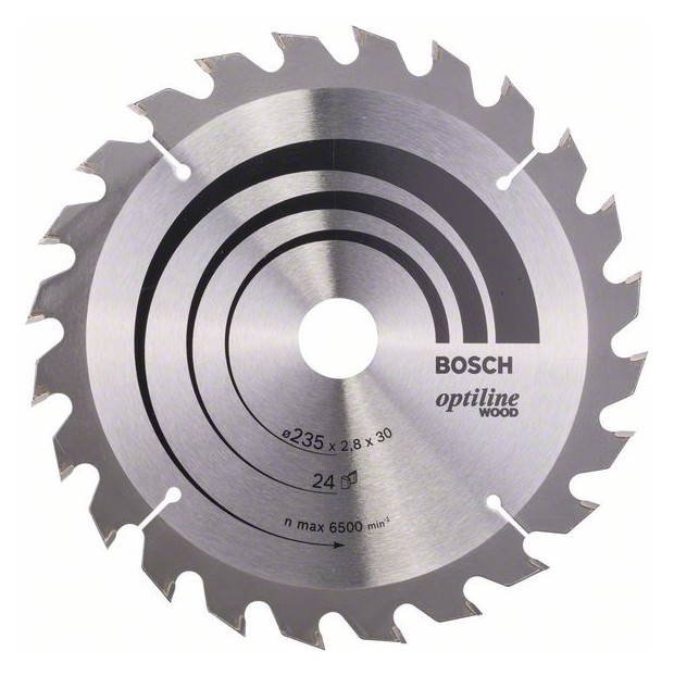 Bild HM-Kreissägeblatt 235x2,8/1,8x30 24Z WZ Bos VE à 1 Stück Optiline Wood - BOSCH-0