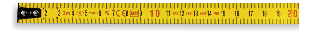 Bild Taschenbandmaß BM 150 3 m metrische Skala - STABILA-7