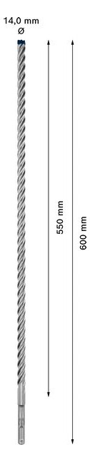 Bild Hammerbohrer EXPERT 14x550x615mm Bosch V E à 1 Stück SDS plus-7X-2
