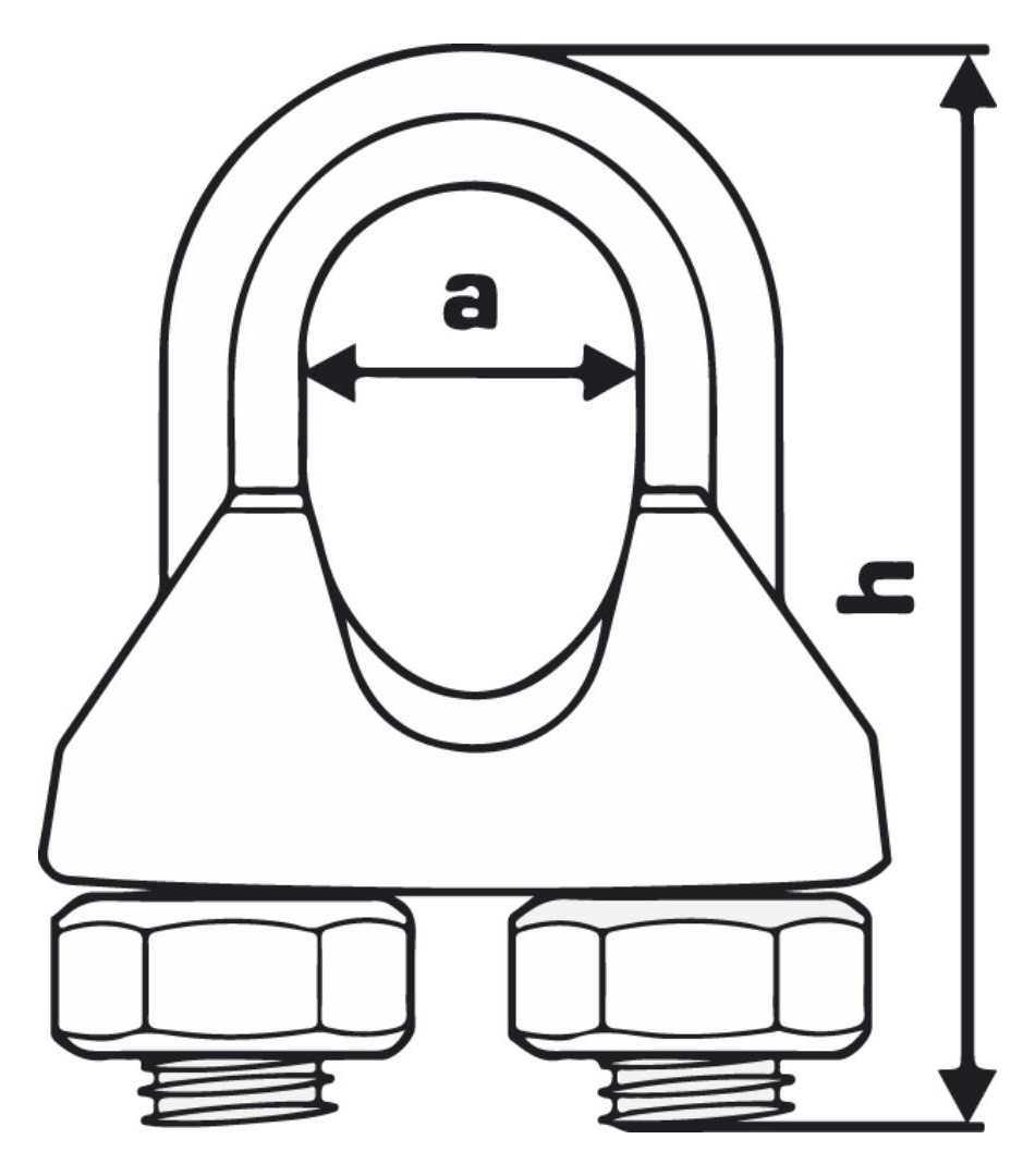 Bild Drahtseilkl.ehem.DIN 741 Zn 6mm/M5 1/4"" a10Stk SB PÖSAMO-1