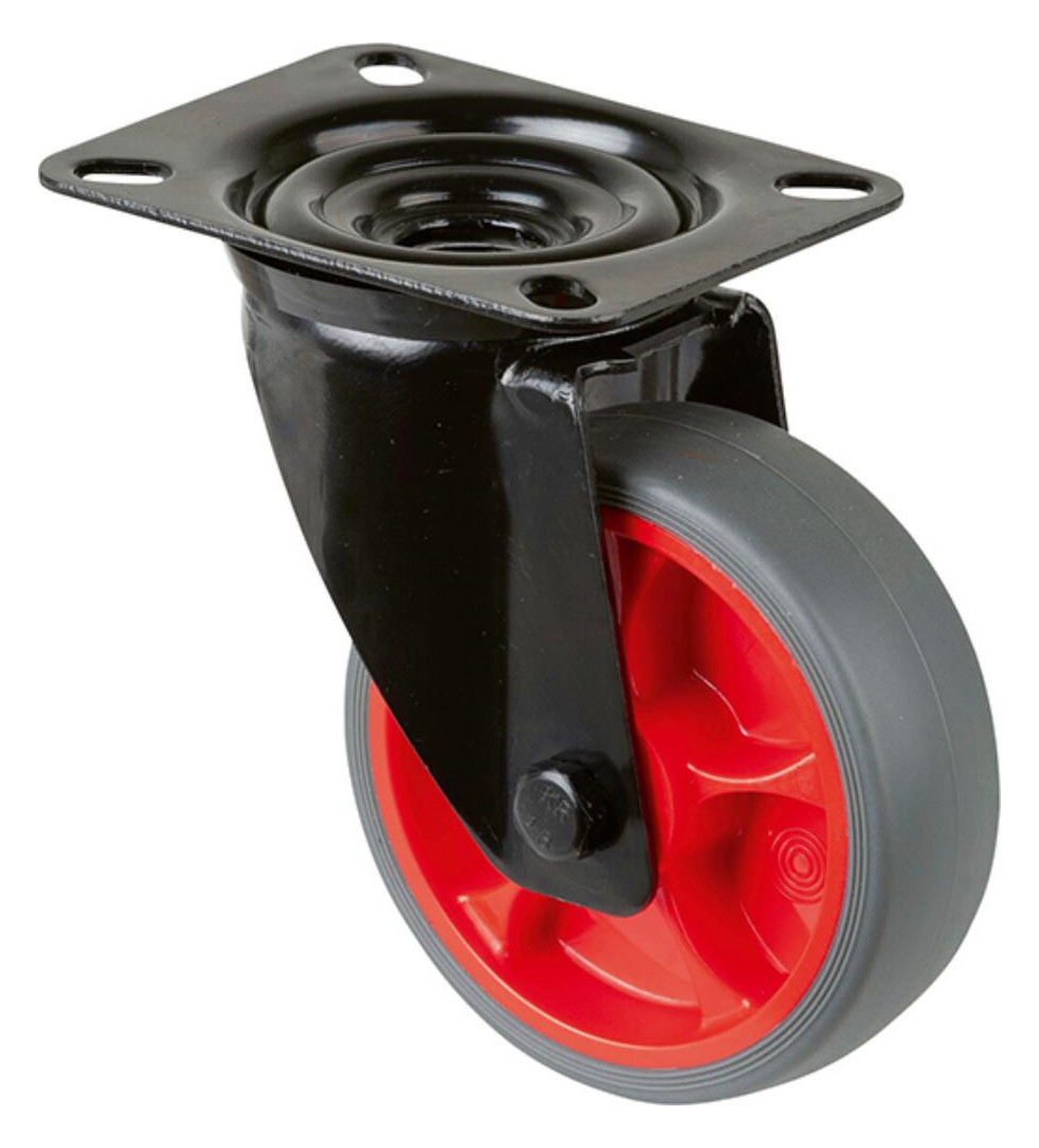 Bild Lenkrolle L800.B44.101.03 mit Platte,Ø 1 00 B 32mm,110kg TPR - n.a.-0