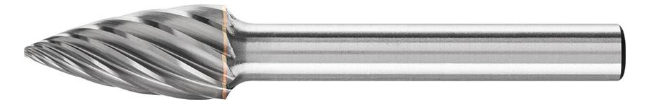 Bild Frässtift HM Spitzbogenform 1020 rostfre i 6mm 10x20mm Pferd-0