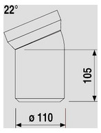 Vermaßte Strichzeichnung