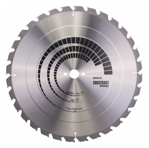 Bild HM-Kreissägeblatt Nagelf. 450x3,8/2,8x30 32Z HB Bos VE à 1 Stück Construct Wood - BOSCH-0
