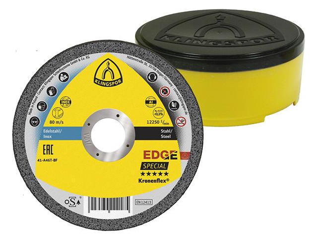 Bild Trennscheibe EDGE Special 115x1,2mm gera de 25 St. in Kunststoff-Box KLINGSPOR-0