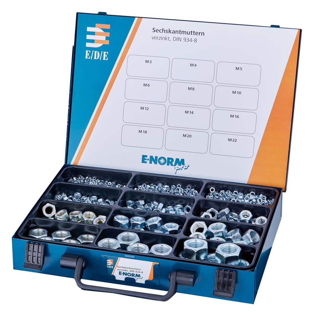 Bild E-NORM Montagekoffer 11 DIN 934 verzinkt - E-NORMpro-1