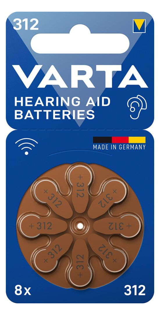 Bild Hörgerätebatterie 312 Bli 8/PR41 8er Karte - VARTA-1