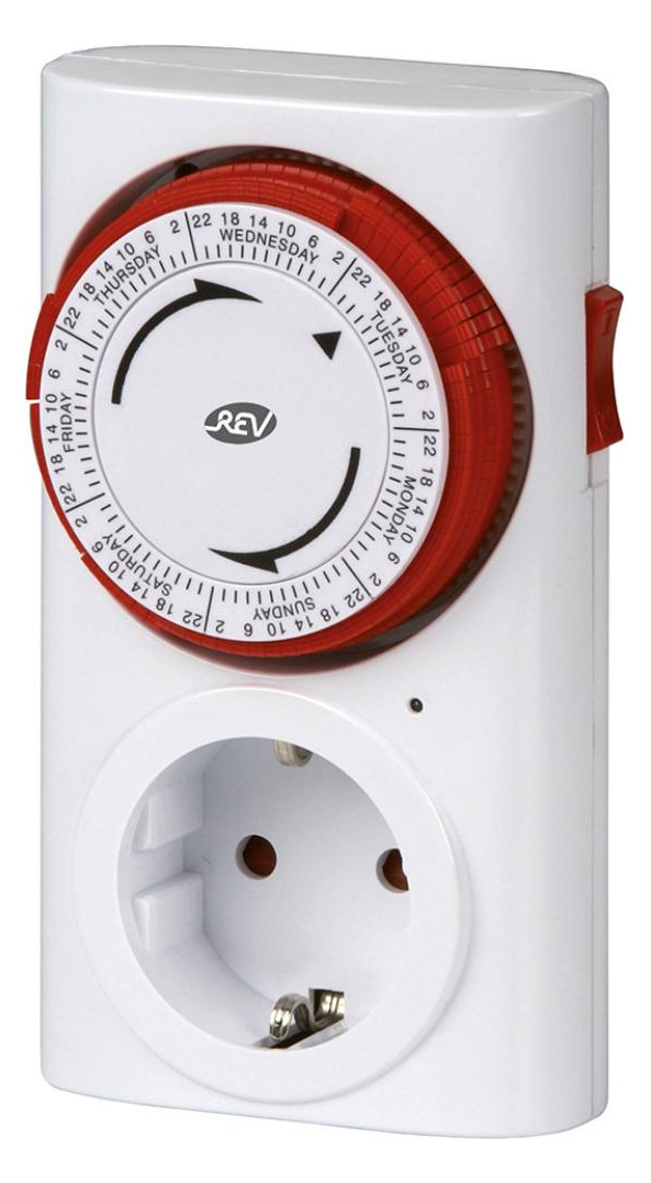 Bild Zeitschaltuhr mechanisch Woche weiss REV REV-0