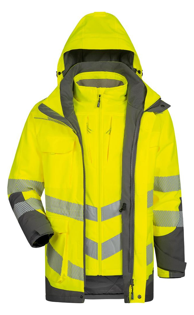Bild Warnschutzparka Arwid gelb/grau Gr. M - n.a.-4