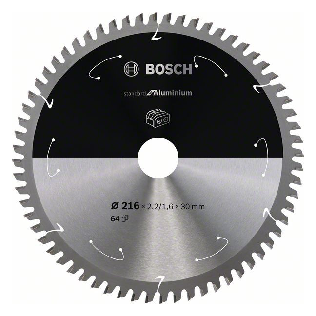 Bild HM-Kreissägeblatt 216x2,2/1,6x30 64Z Bos ch VE à 1 Stück Expert for Aluminium - BOSCH-0