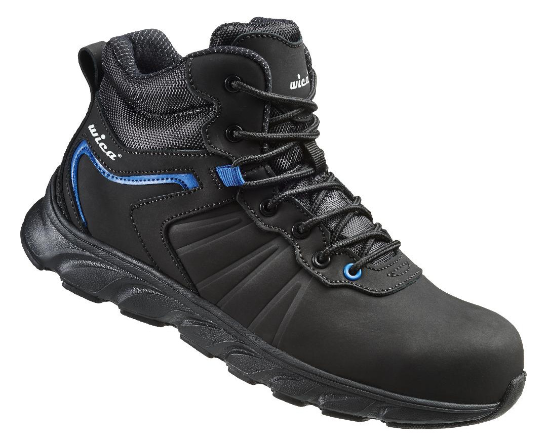 Bild Schnürstiefel MATHI Schwarz, Blau, S3 SR C Gr. 48 WICA-0