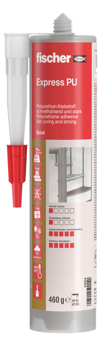 Konstruktionsklebstoff KK-310 1K PUR-Klebstoff,beige,310ml - fischer - 2