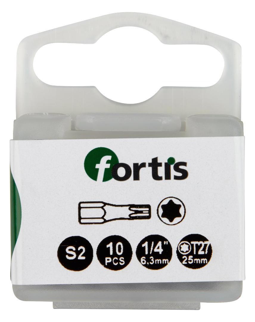 Bild Bit Torsion 1/4"" DIN3126 C6,3 T27x25mm 10er Pack FORTIS-0